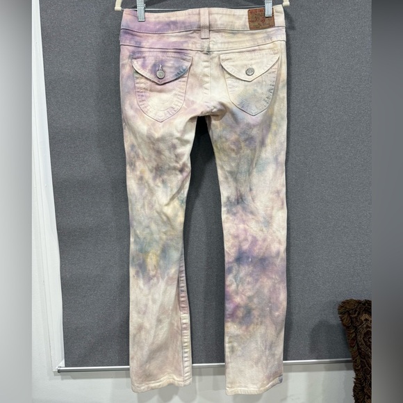 True Religion Women's Multicolor Tie-Dye Jeans Size 27 - Picture 2 of 5